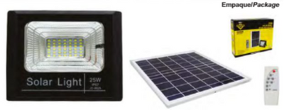 Reflector Led con Panel Solar de 250 Watts