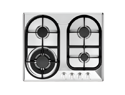 Tope de Cocina a Gas GPLUS F4-S604 con 4 Quemadores SABAF